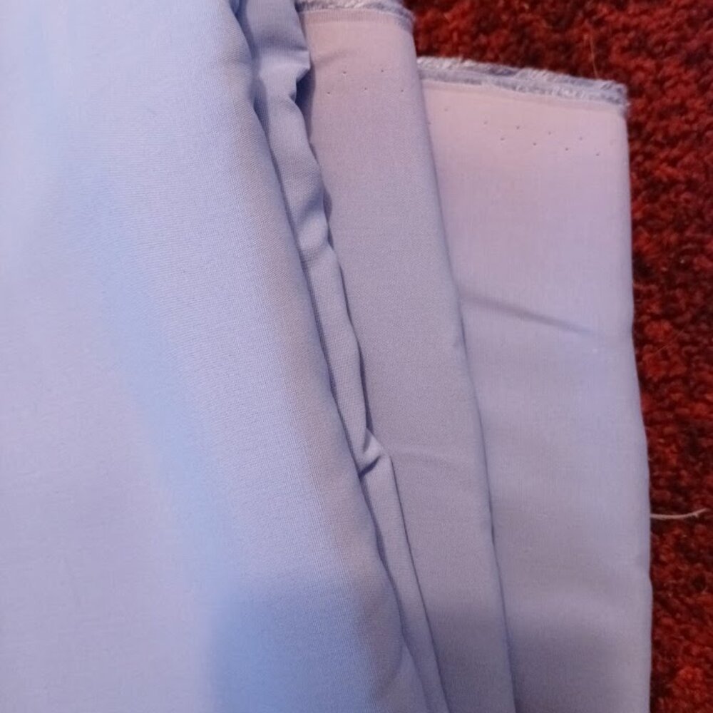Challis Rayon Apparel Fabric Periwinkle Lavender Light Airy Tight Weave 30"W BTY